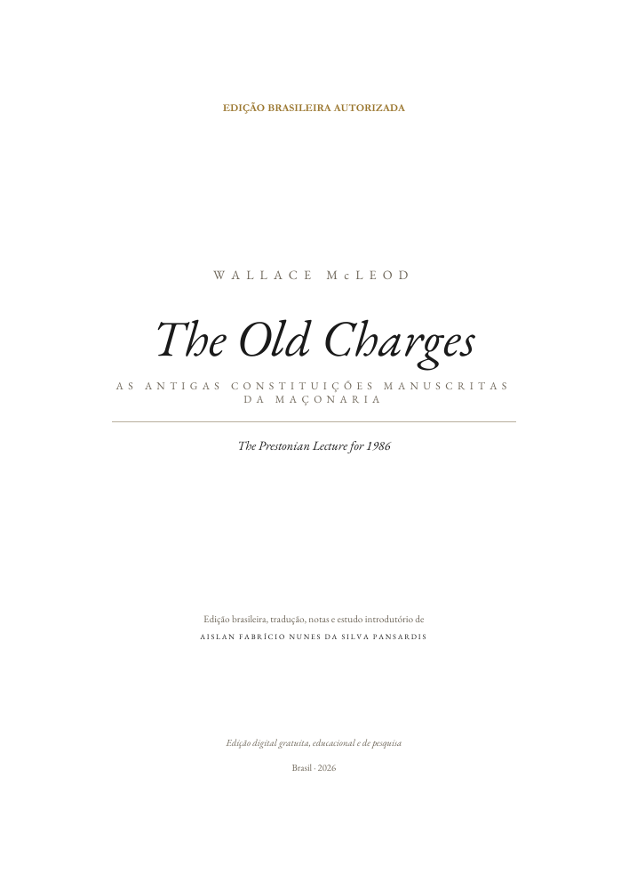 Capa de The Old Charges
